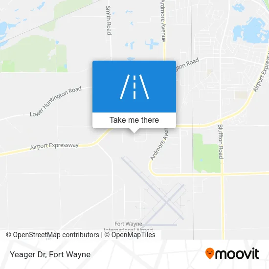Yeager Dr map