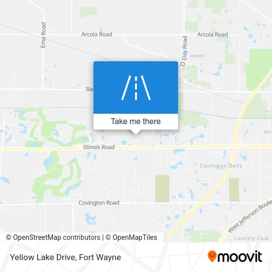 Yellow Lake Drive map