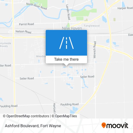 Mapa de Ashford Boulevard
