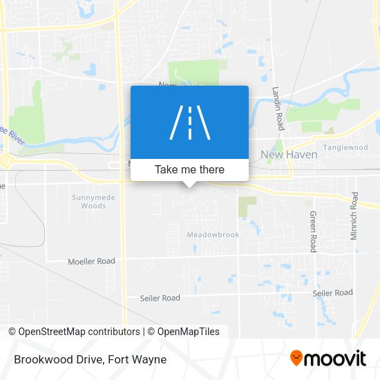 Brookwood Drive map