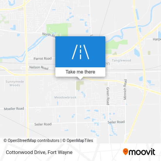 Cottonwood Drive map