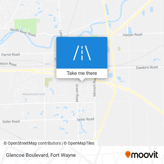 Glencoe Boulevard map