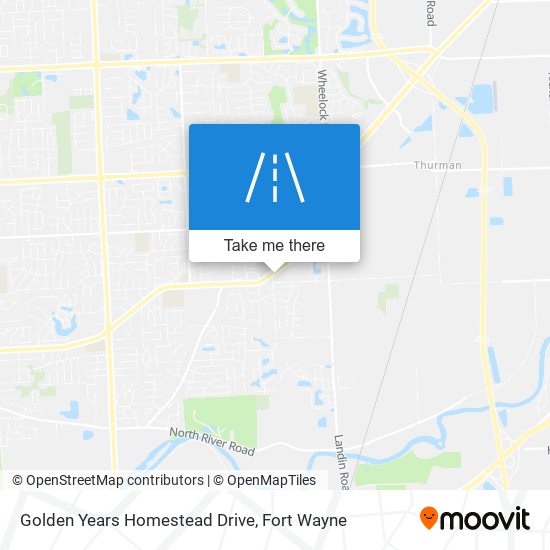 Golden Years Homestead Drive map