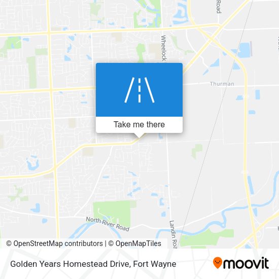 Mapa de Golden Years Homestead Drive