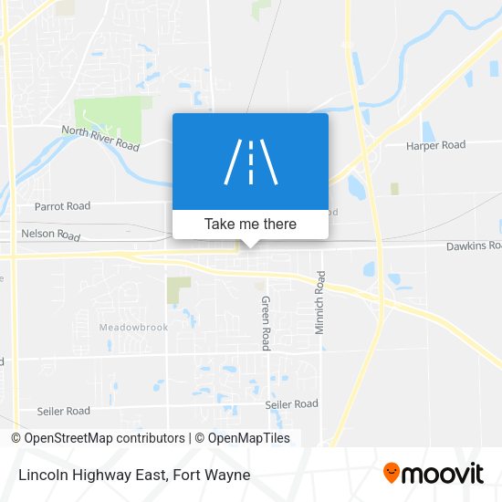 Lincoln Highway East map