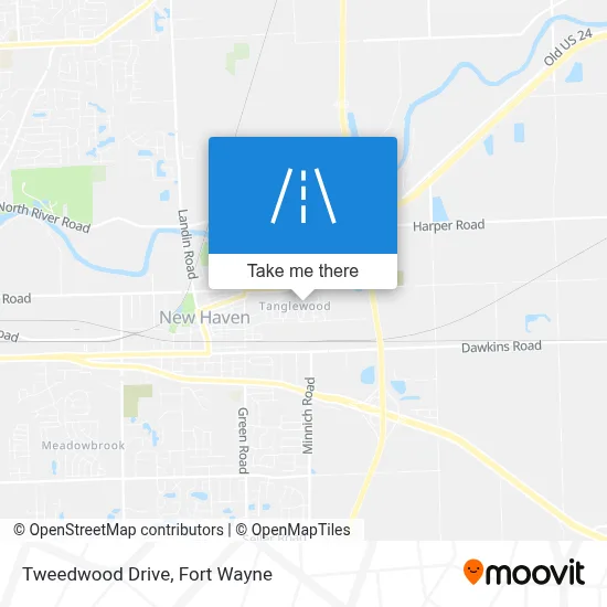 Tweedwood Drive map