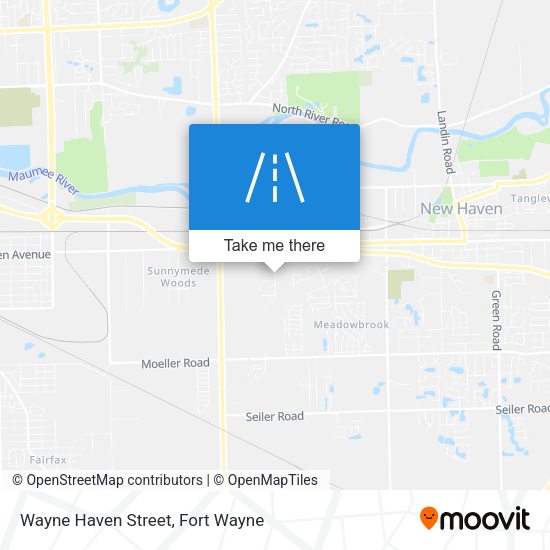 Mapa de Wayne Haven Street