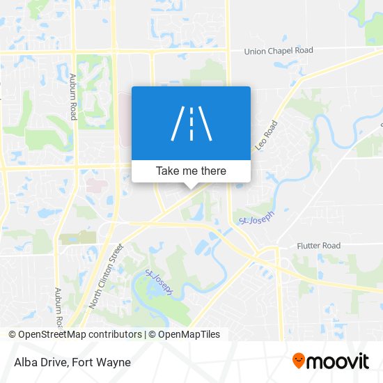 Alba Drive map