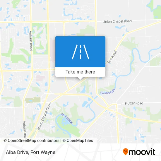 Alba Drive map