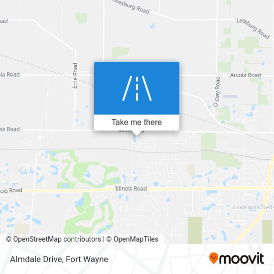 Almdale Drive map