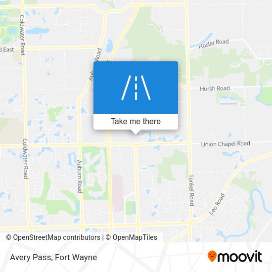 Mapa de Avery Pass