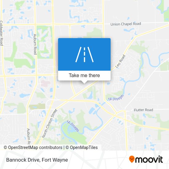 Bannock Drive map