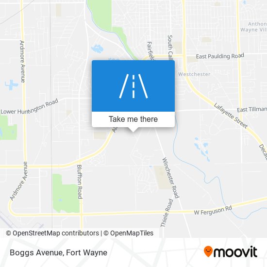 Boggs Avenue map