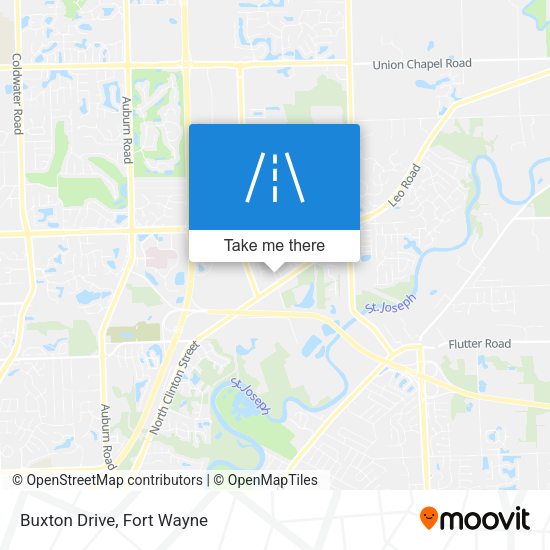 Buxton Drive map