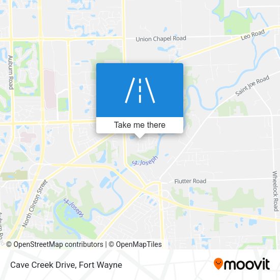 Mapa de Cave Creek Drive