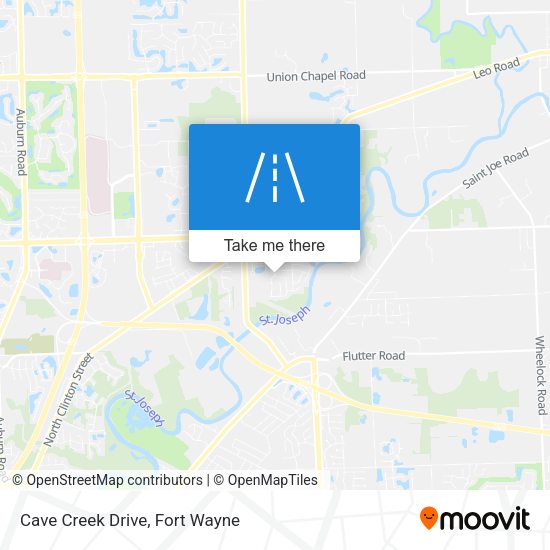 Cave Creek Drive map