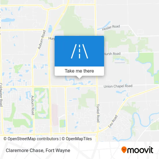 Claremore Chase map