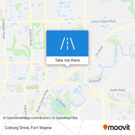 Coburg Drive map