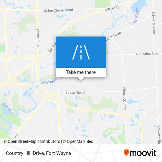 Country Hill Drive map