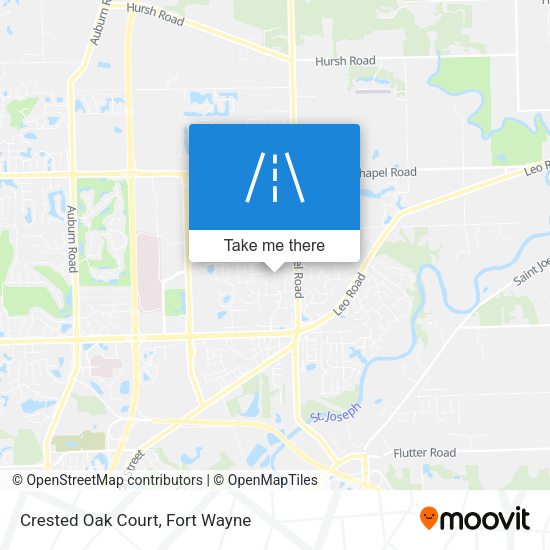 Mapa de Crested Oak Court