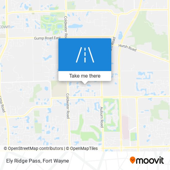 Ely Ridge Pass map