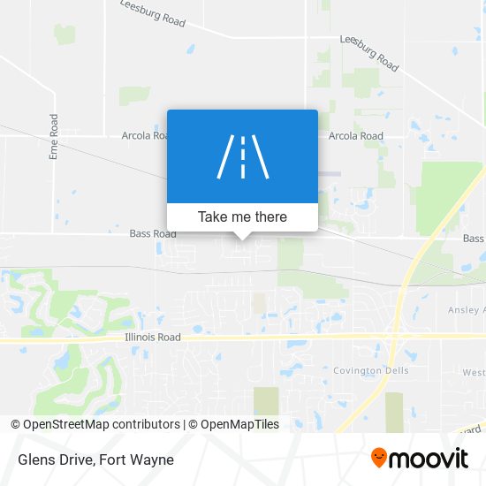 Glens Drive map