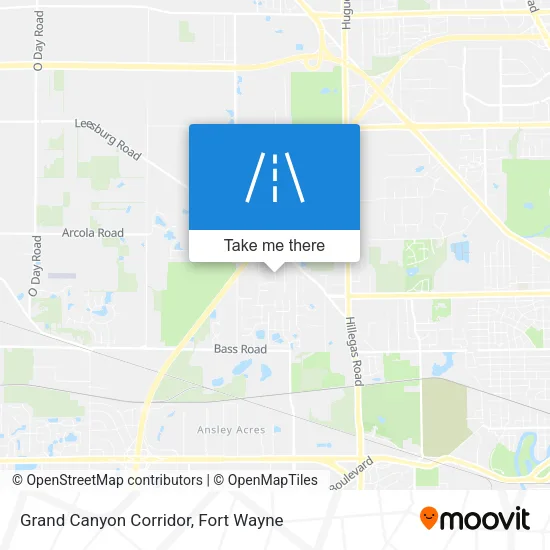 Grand Canyon Corridor map