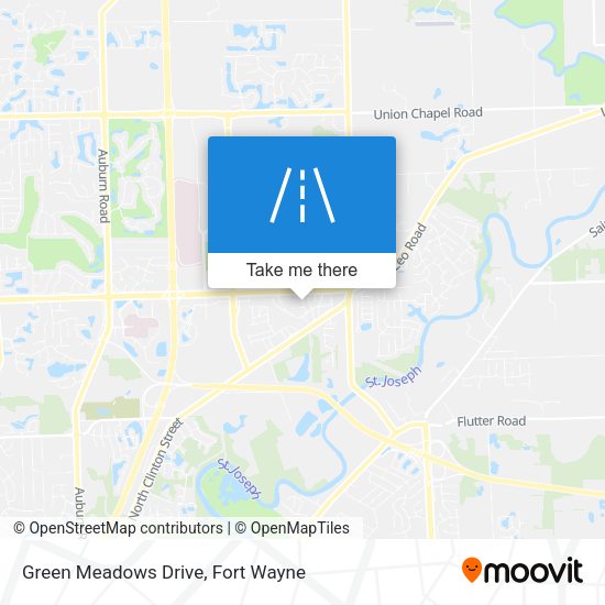 Mapa de Green Meadows Drive