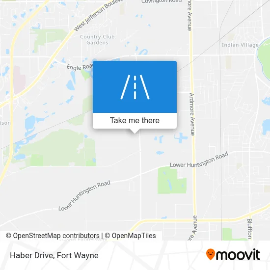Haber Drive map