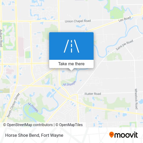 Horse Shoe Bend map