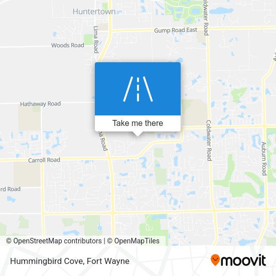 Mapa de Hummingbird Cove
