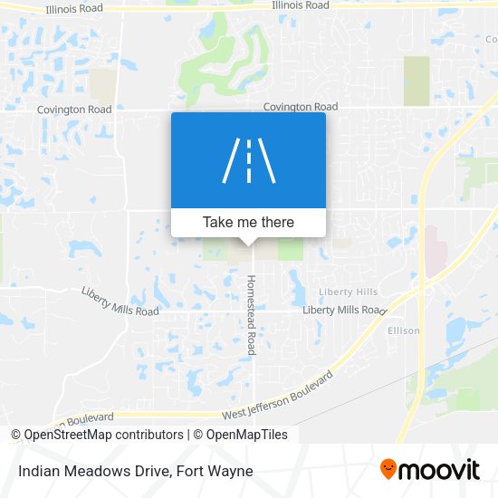 Mapa de Indian Meadows Drive