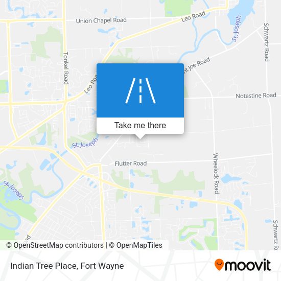 Indian Tree Place map