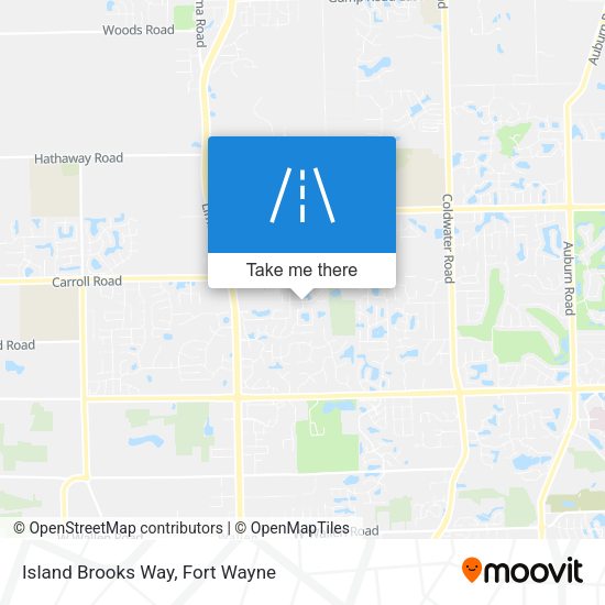 Island Brooks Way map
