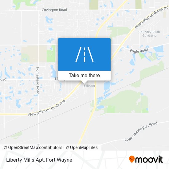 Liberty Mills Apt map