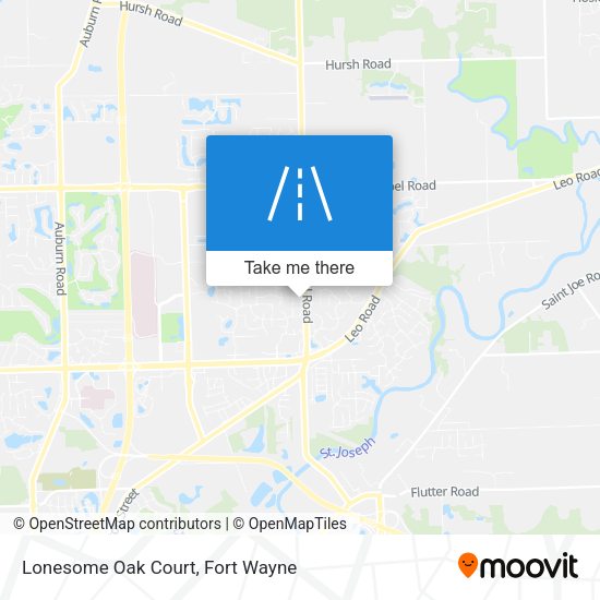 Lonesome Oak Court map
