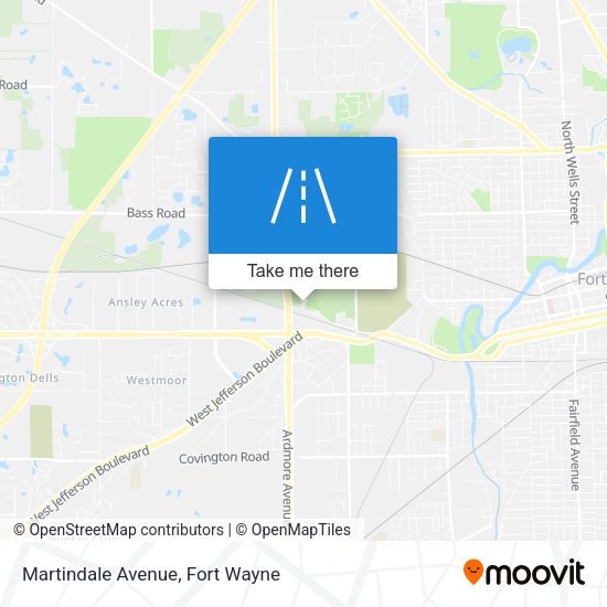 Mapa de Martindale Avenue