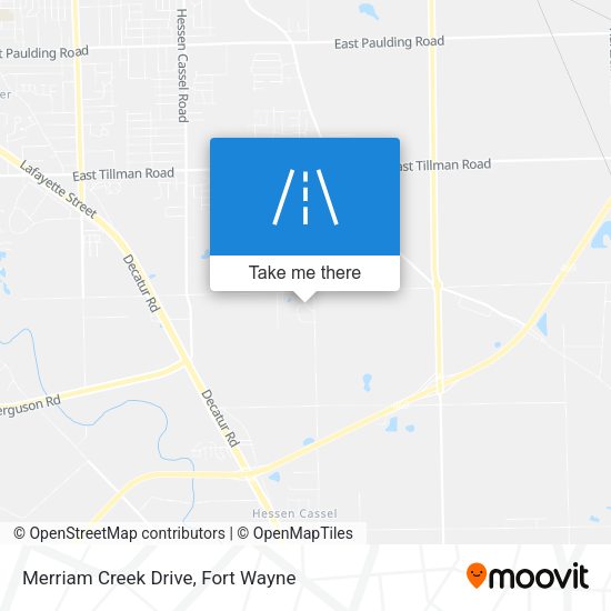 Merriam Creek Drive map