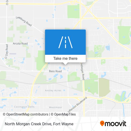 North Morgan Creek Drive map
