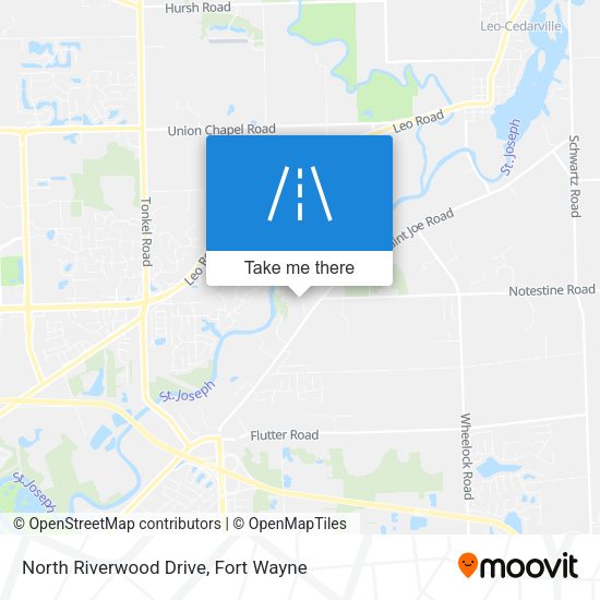 North Riverwood Drive map