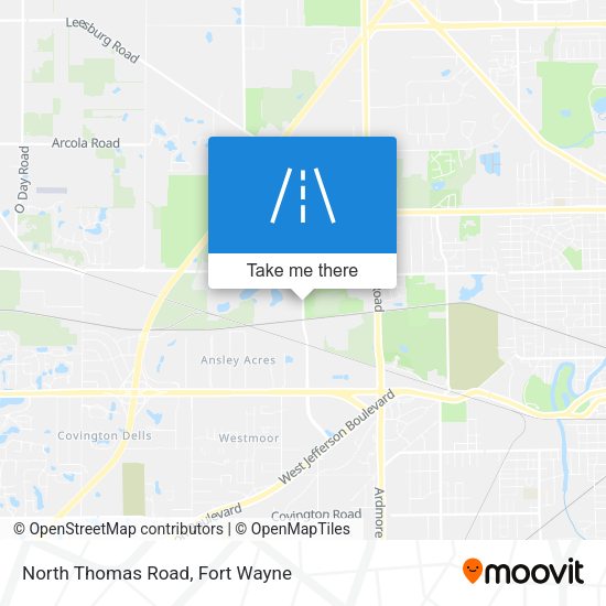 North Thomas Road map