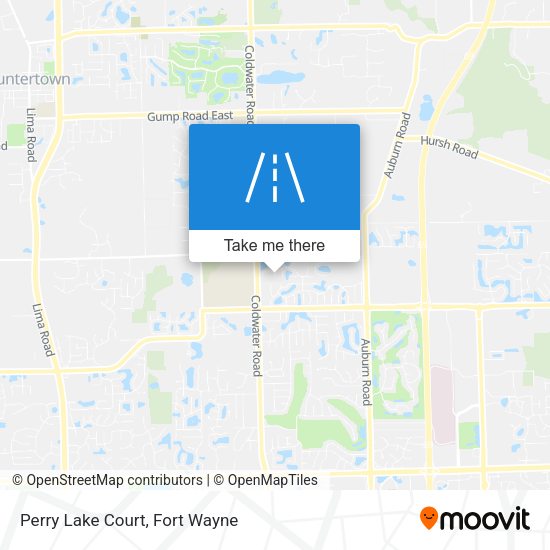 Perry Lake Court map
