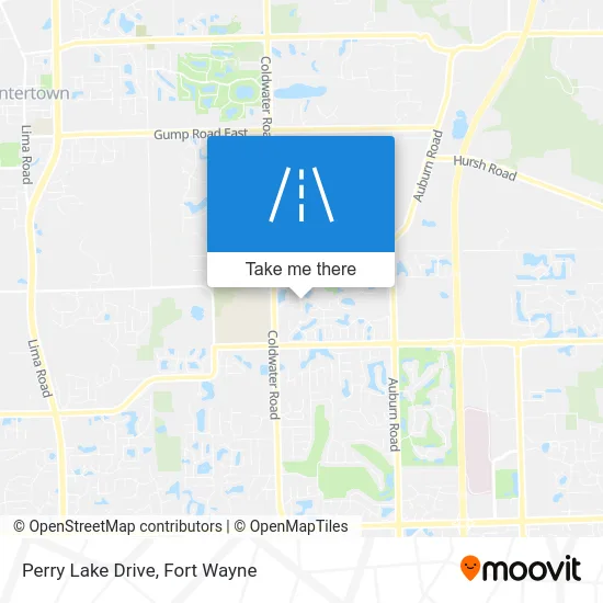 Perry Lake Drive map
