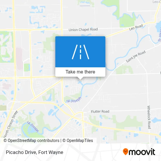 Picacho Drive map