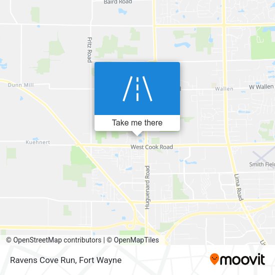 Mapa de Ravens Cove Run