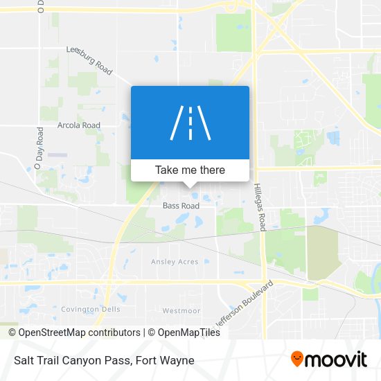 Mapa de Salt Trail Canyon Pass