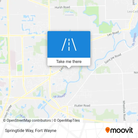 Springtide Way map
