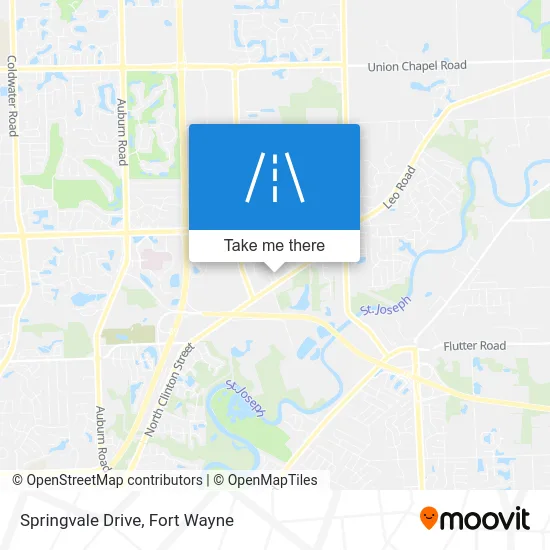 Springvale Drive map