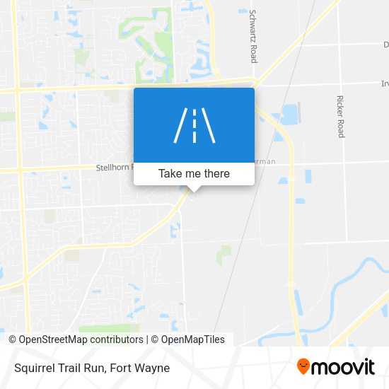 Squirrel Trail Run map