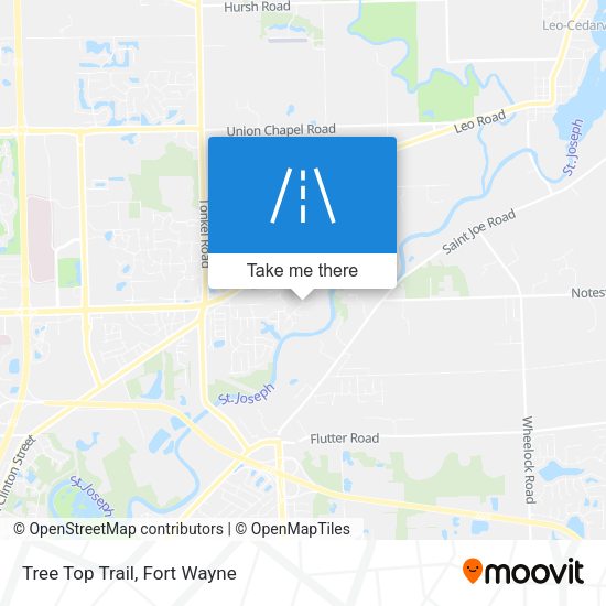 Mapa de Tree Top Trail